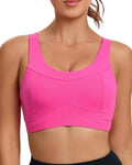 RUNNING GIRL High Impact Sports Bra - Racerback Workout Crop Top for Ultimate Support | Longline Design