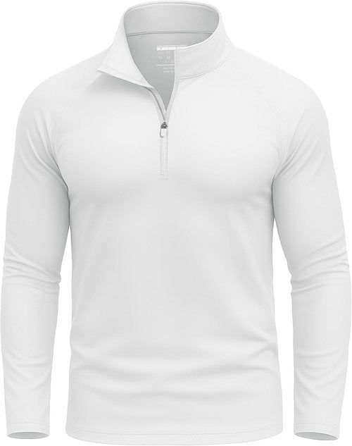 KINSWT Men's UPF 50+ Sun Shirt - Lightweight Long Sleeve 1/4 Zip with SPF UV Protection | Quick Dry Golf Shirt