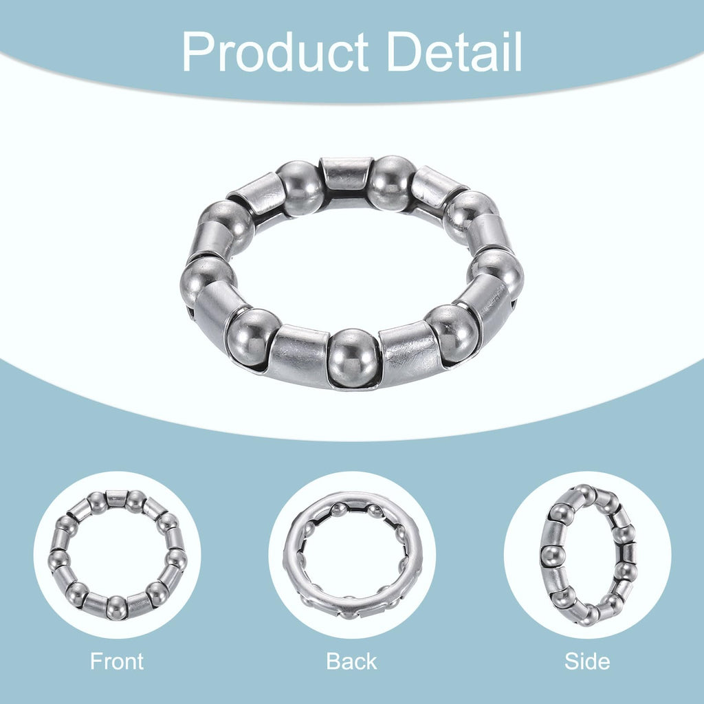 uxcell Bicycle Crank Ball Bearing 5/16Inch (8mm) x 9 Balls, 14pcs Replacement Ball Bearings for Bottom Bracket Bearings Bike Wheel Frame Bearing Repair