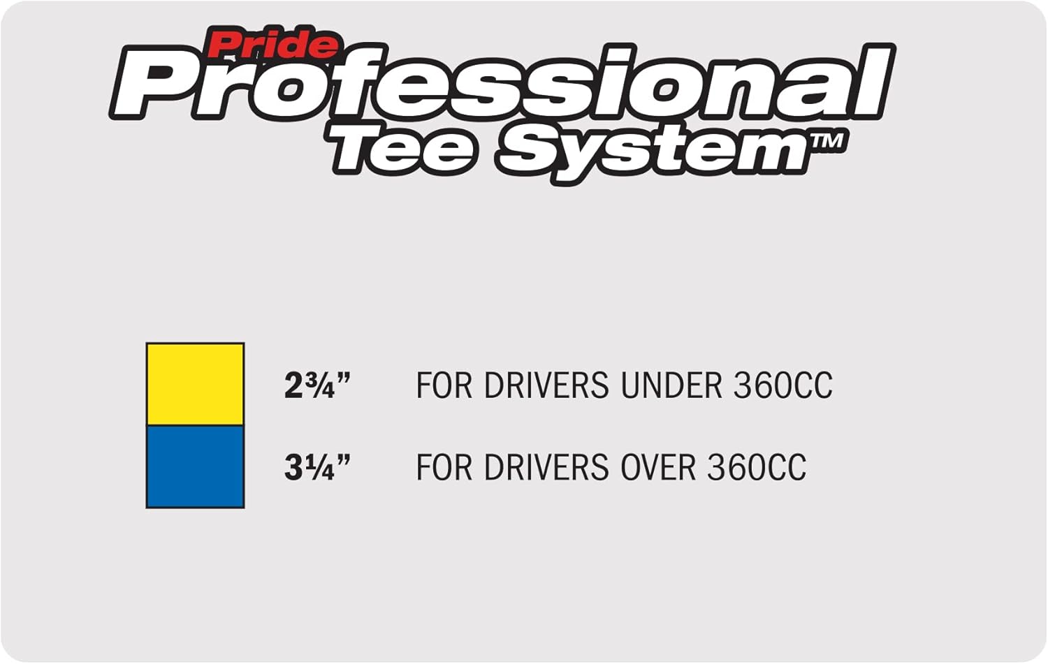 PrideSports PTS Titanium Strength Golf Tees - 65 Count, 2-3/4 Inch | 8% Thicker for Enhanced Durability
