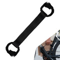 Qurbuns Bicycle Carrying Strap, Heavy Duty Nylon Mountain Bike Hand Strap, 7.48" Frame Handle Carrying Lifter, Portable and Labor-Saving Outdoor Carry Accessories for Mountain Road Bike (Black)