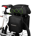 YIWENG Bicycle bag, 3-in-1 Bike Rack Bag Trunk Bag Waterproof Bicycle Rear Seat Bag Cooler Bag with 2 Side Hanging Bags Cycling Cargo Luggage Bag Pannier Shoulder Bag
