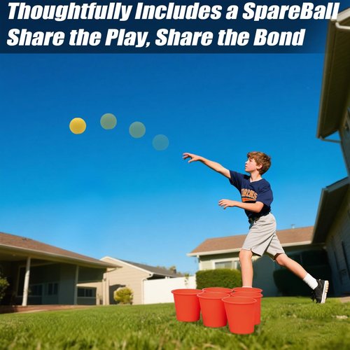 Viminston Bucket Toss Replacement Balls 3 Pack for Outdoor Yard Game (Racquetball)