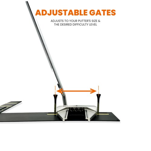 Dial In Golf Putting Alignment System – Master Alignment, Start Line & Impact | Eye, Stance & Putter Face Calibration | Compact Golf Aid w/High-Vis Sight Line String