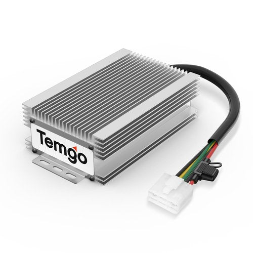 36V to 12V Golf Cart Voltage Converter, 25A 335W DC to DC Buck Power Supply, High Efficiency ≥90%, IP55 Waterproof Reducer with Overcurrent & Short-Circuit Protection, 13.5V Output for Cart/Solar