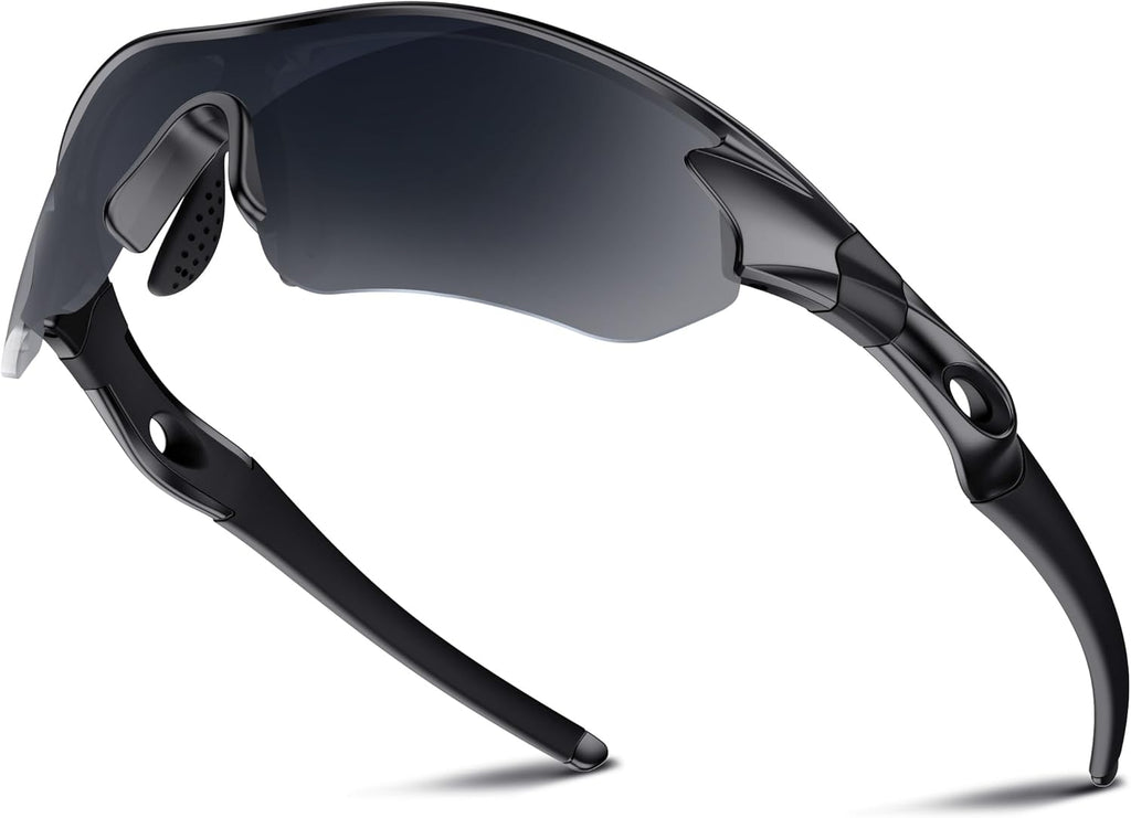 Polarized Sports Sunglasses - UV400 Protection for Men, Women & Youth | Ideal for Baseball, Running & Cycling
