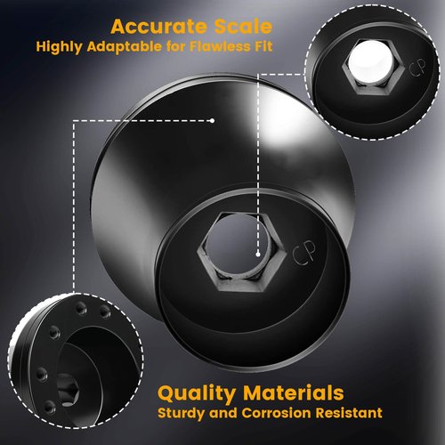 Club Car Steering Wheel Adapter Hub for Club Car Precedent/Tempo/Onward Golf Carts with 5-6 Holes Golf Cart Steering Wheel