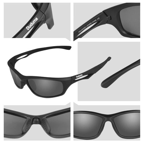 Duduma Polarized Sports Sunglasses for Men Women Running Cycling Fishing Golf Driving Shades Sun Glasses