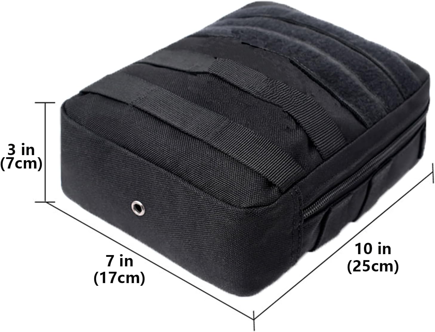 Skiennix Tactical Molle Pouch - Compact Black Camo EDC Utility Gear for Military Carry