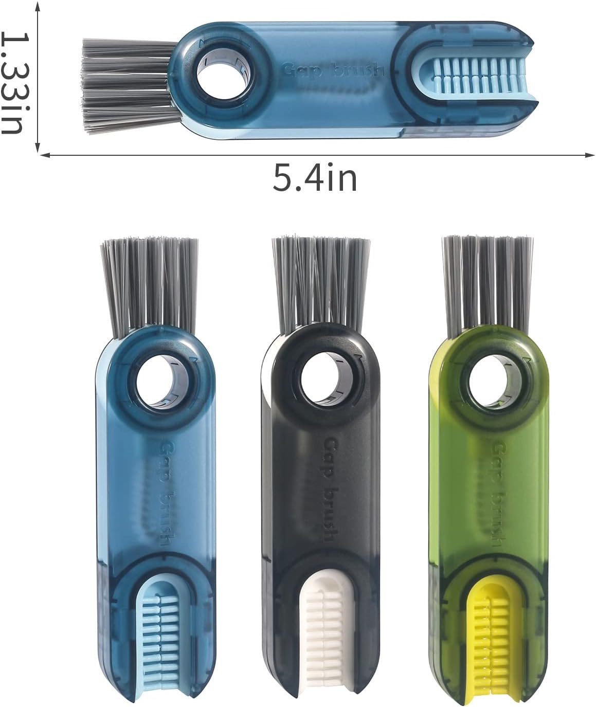 Skiennix 3-in-1 Cup Lid Cleaning Brush Set - Multifunctional Insulation Bottle & Silicone Holder Cleaner