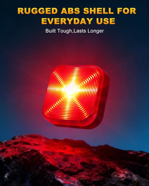 WSDCAM Bike Lights for Night Riding, 5 Modes Bright LED For Cycling Safety, Rechargeable Front and Back Light, IP64 Waterproof Bicycle Rear Light, Bike Headlight and Taillight, Scooter Light Kid Adult