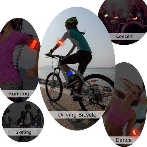 LOBKIN LED Safety Bracelets - Reflective Slap Armband for Kids | Night Walking & Running Light