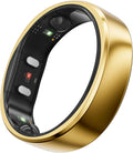 RingConn Gen 2 Smart Ring - Sleep Apnea Monitoring, 12-Day Battery Life | Heart Rate & Stress Tracker (Gold, Size 10)