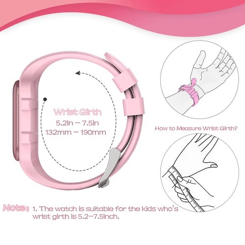 Focwony LED Kids Multifunction Steps Counting Digital Watch, Non-Bluetooth Pedometer Wristwatch, Stopwatch, Alarm Clock, Calories for Women Children Girls Boys (Electroplating Pink)