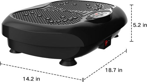 Natini Vibration Plate Exercise Machine - Whole Body Vibration Platform for Weight Loss | Home Fitness with Resistance Bands & Remote