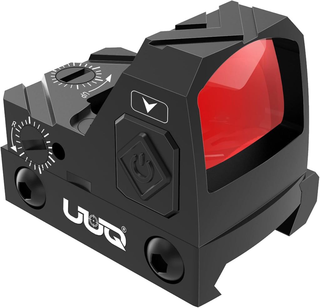 UUQ Mini Reflex Red Dot Sight - Shake Awake Optic for Rifles, Pistols & Shotguns | 2MOA, 12 Brightness Settings