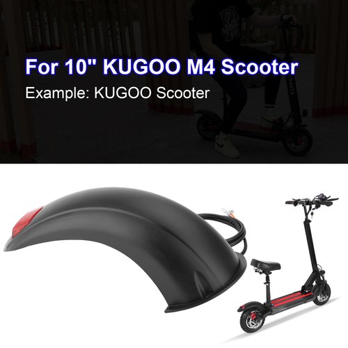 Yungeln Rear Mudguard with Taillight Scooter Fender Bracket Replacement Accessory Compatible with Kugoo M4, M4Pro Electric Scooter