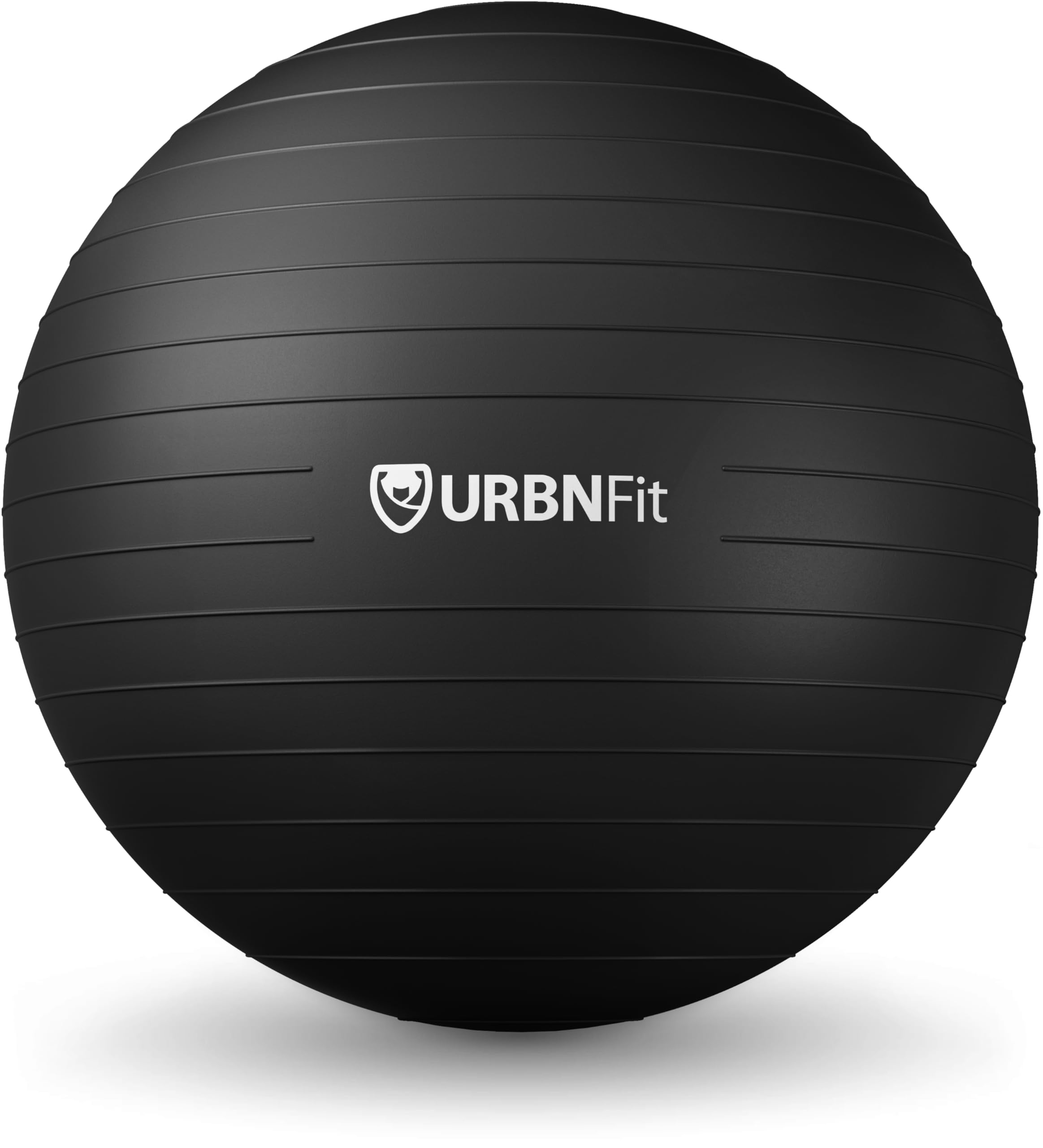 URBNFit Exercise Ball - Yoga Ball in Multiple Sizes for Yoga, Pilates, Pregnancy, Stability - Anti-Burst Swiss Balance Ball w/Quick Pump – Office Ball Chair for Home and Gym – 26 Inch - Black