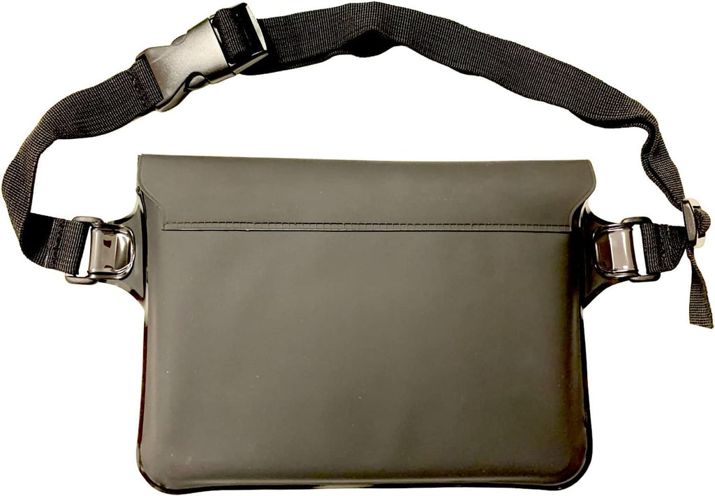 Skiennix Waterproof Waist Pouch - Dry Belt Bag Fanny Pack for Keys, Wallet & Phone | Ideal for Swimming & Surfing (Black)