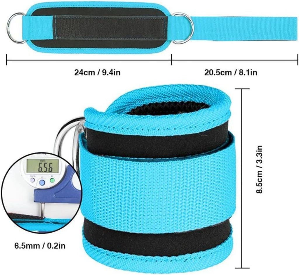 Skiennix Ankle Resistance Band - Padded Adjustable Strap for Glute Kickback | Fitness Training Support