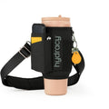 Hydracy 40 Oz Insulated Tumbler Carrier Bag | Crossbody Water Bottle Holder with Strap Sling with Card Sleeve, Walking Insulated Bottle Bag, Gym Accessories for Men & Women, Tumbler not included