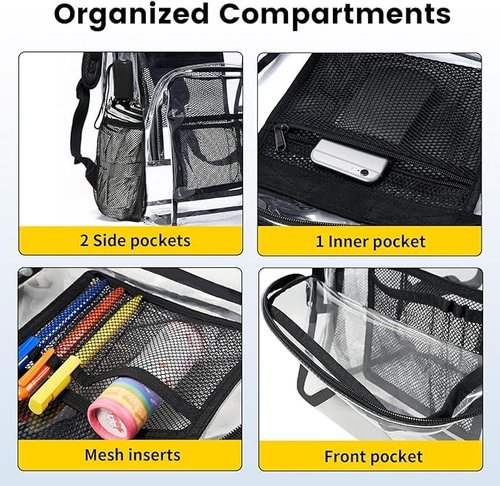 Multipurpose Clear Backpack (Large)
