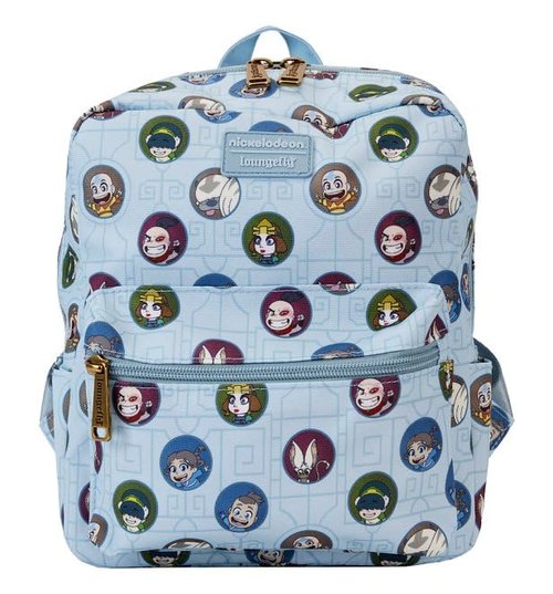 Loungefly Nickelodeon Avatar the Last Airbender Allover Print Square Nylon Mini Backpack