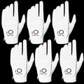 FINGER TEN Golf Gloves - All-Weather Grip for Right & Left-Handed Golfers | 6-Pack in Various Sizes