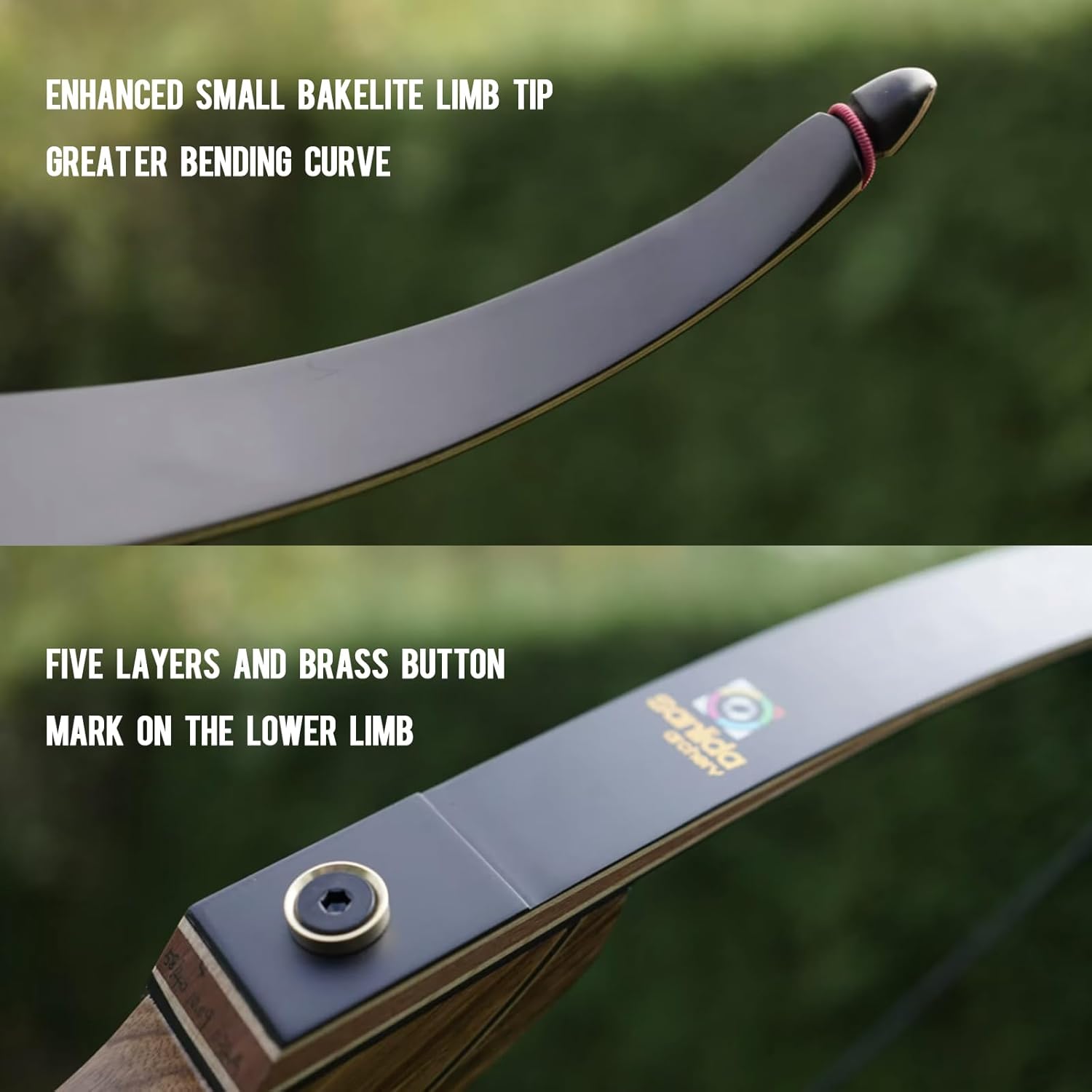 Sanlida Eagle X9 Recurve Bow Set - 58" Takedown Bow for Adults | 25-60 Lbs, Ideal for Outdoor Practice