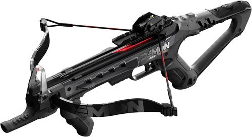 Barnett Demun Accu Strike Mini Crossbow - Compact Break Action Pistol with Fiber Optic Sights & 5 Bolts