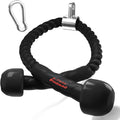 Tricep Rope | 35-Inch Cable Attachment with Upgraded Rubber Handles for Enhanced Grip & Motion