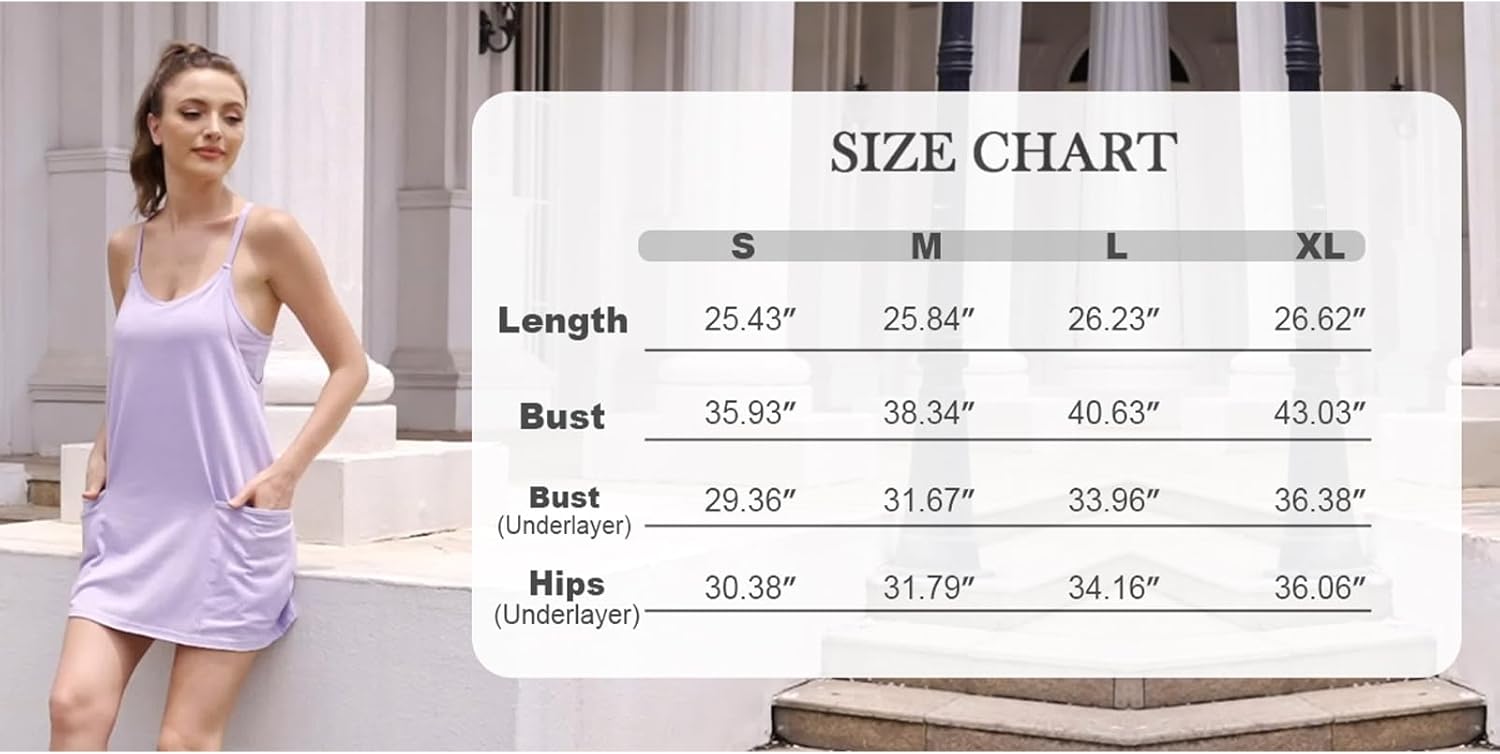 UNIANKIYA Women's Workout Romper Dress - Sleeveless Spaghetti Straps with Shorts | Casual Athletic Outfit for Vacation