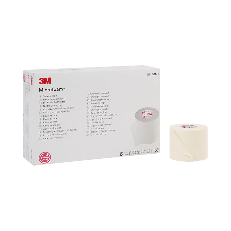 3M™ Microfoam™ Surgical Tape, 1528-2, 2 inches X 5 yards
