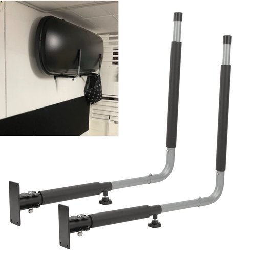 Car Roof Box Wall Mount Rack, High Strength Foldable Telescopic 50KG Load Bearing Car Kayak Storage Hooks Hanger for Canoes Surfboard