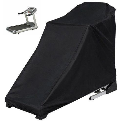 ZUDKSUY Unfolded Walking Treadmill Cover 210D 78.7x37.4x59.1 Oxford Fabric Waterproof Cover Black Walking Pad Cover in Non-Folded Condition(Non-Folding)