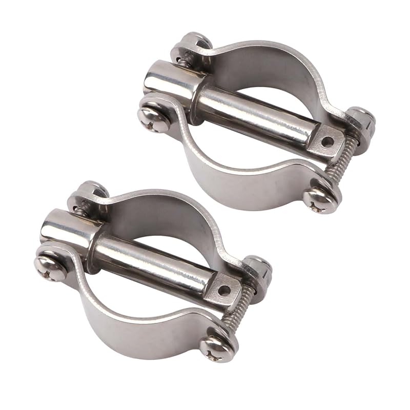 Stainless Steel Oarlock Socket - Side Mount Rowlock 316 Marine Grade, 2 Pack