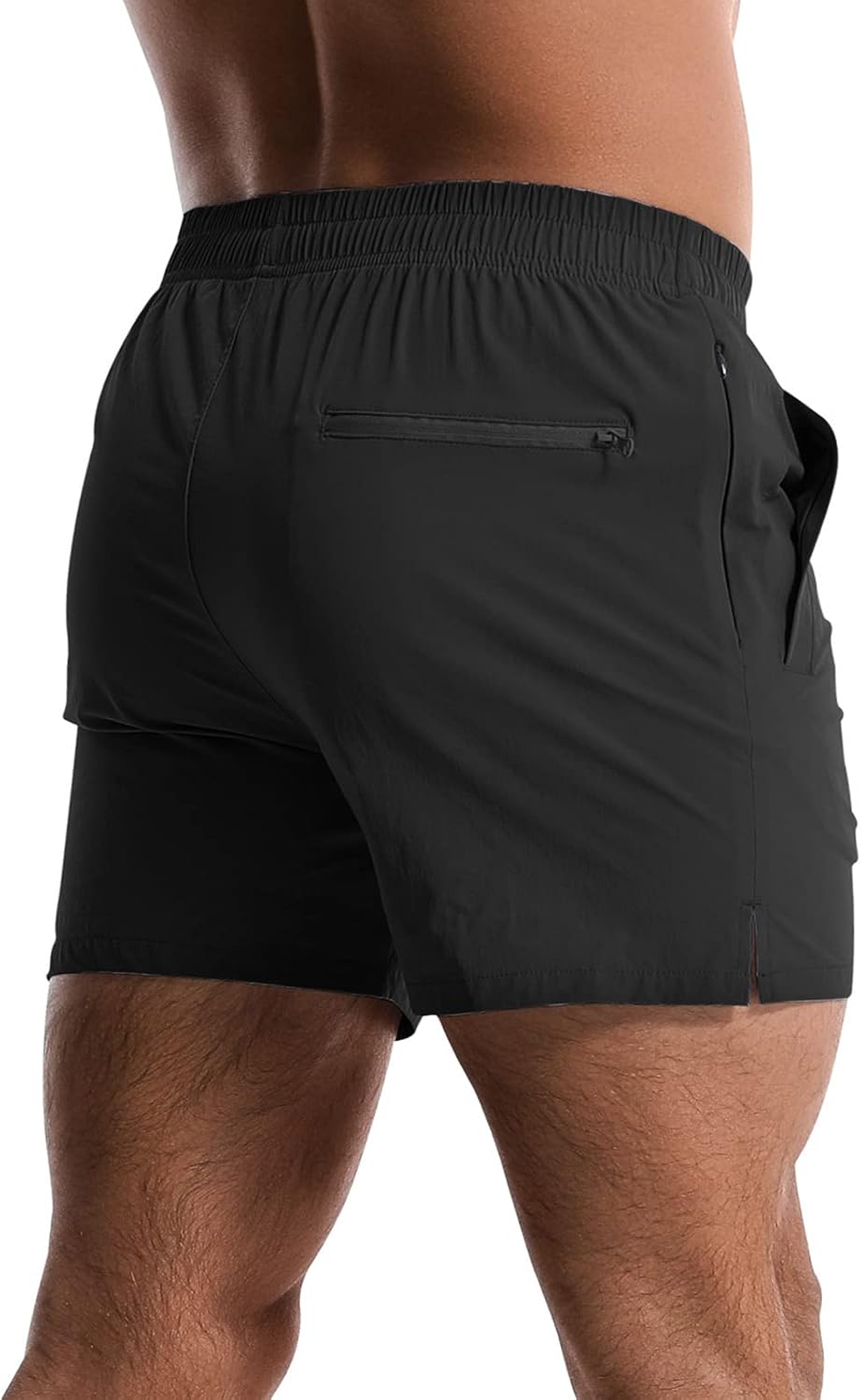 Skiennix Men's Athletic Shorts - Quick Dry Lightweight 5-Inch Gym & Running Shorts with Pockets | 2 Pack
