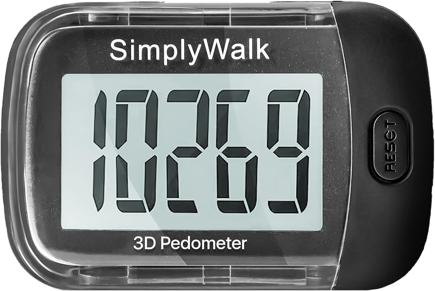 Skiennix Pedometer - Step Counter with Large Display for Walking | Ideal for Women, Men, Kids & Seniors