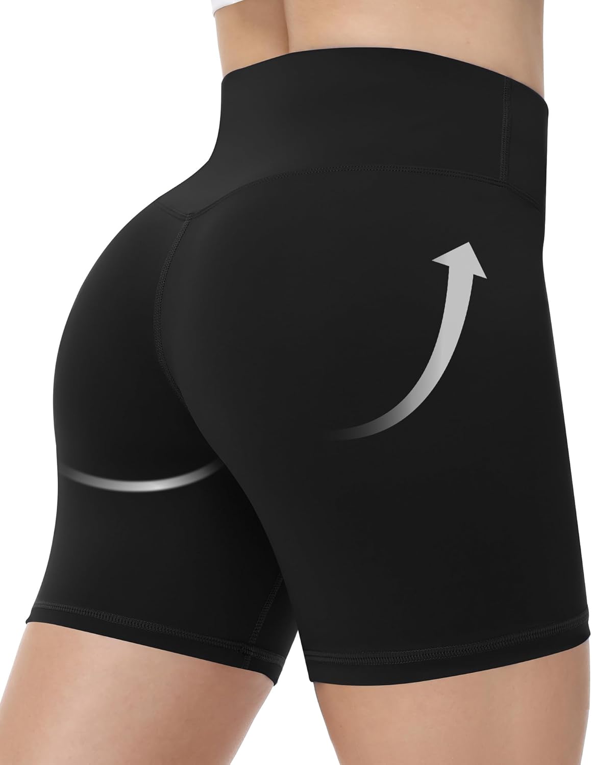 Runhit Biker Shorts for Women - High Waisted No Front Seam Yoga & Gym Spandex | Tummy Control, 3''/5''/8''