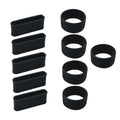 YHXiXi 10PCS Non Slip Racket Rubber Ring Absorbent Overgrip in Place Tennis Racket Silicone Racquet Grip Ring Racket Band