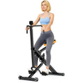 OWLSKY Squat Rowing Machine for Home Gym, Compact Foldable Squat Exercise Machine with LCD Monitor, Low-Impact Workout, Adjustable Seat, 350 LBS, Full-Body Fitness Equipment