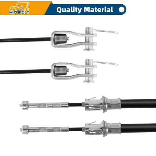 Mixopoly Golf Cart Brake Cable Kit for Club Car Precedent/Onward/Tempo 2004-up, Passenger and Driver Side Brake Cables, Replaces OEM 103528701 103528702 102557501 102557502