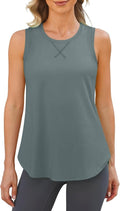 G4Free Racerback Workout Tank Tops - High Neck Athletic Sleeveless Shirts for Pilates & Running