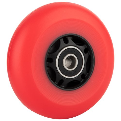 AOWESM Inline Skate Wheels 80mm 76mm 72mm 85a Outdoor Indoor Black Blue Red Roller Hockey Blades Replacement Wheels w/Bearings ABEC-9 and Floating Spacers (4-Pack) (Red, 80mm)