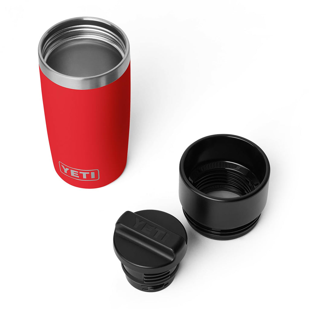 YETI Rambler 12 oz Travel Bottle, Stainless Steel, Vacuum Insulated with Leakproof Commuter Cap, Rescue Red