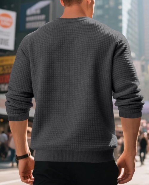 LIZALIG Men's Tee - Breathable Solid Color Round Neck Shirt for Gym & Casual Wear