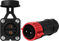 Marine Boat Trolling Motor Plug Receptacle Set - Waterproof 12V/24V/36V/48V DC Power Connector