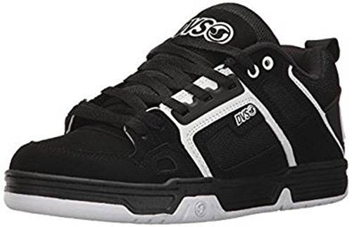 DVS Men's Comanche Shoe, Black/White Nubuck, 5.5 Medium US