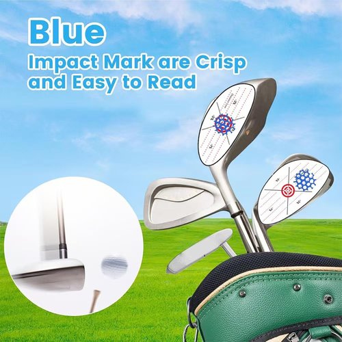 Golf Swing Training Aid-3-in-1 Golf Training Aid kit Including Golf Swing Trainer Ball, 60Pcs Impact Tape and 2Pcs T-Grips Corrector | Improve Golf Practice, Grip & Impact Precision (Orange)