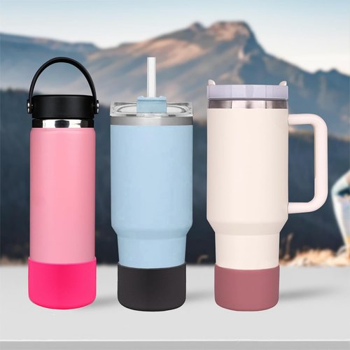 HEYSKAY Protective Silicone Boot - Anti-Slip Bottom Protector for Hydro Flask Wide Mouth Water Bottles